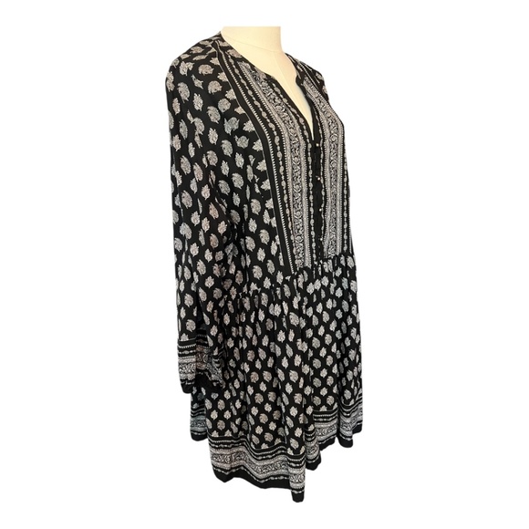 🆕 👗 NWOT RELATIVITY Black & White Boho Dress | Size XL - Picture 5 of 9